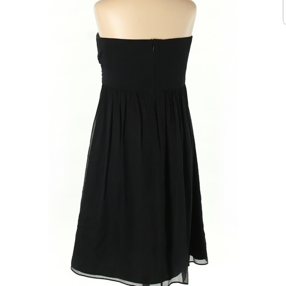 J. CREW Taryn Silk Chiffon Strapless Dress (I1) - Picture 4 of 4